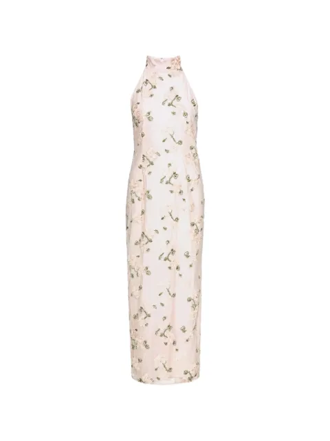 ROTATE BIRGER CHRISTENSEN robe longue à fleurs