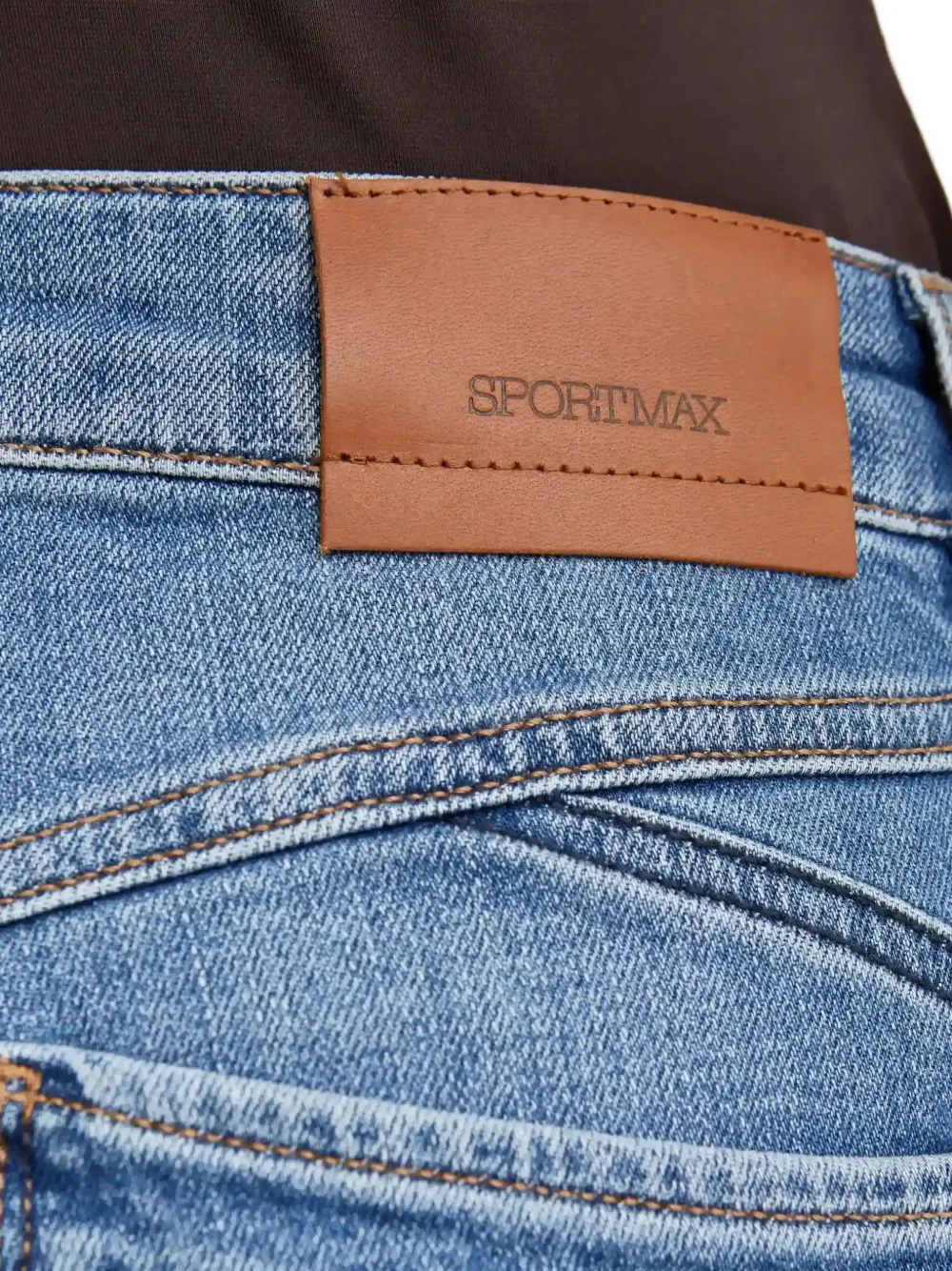 Sportmax Low waist cropped jeans Blauw
