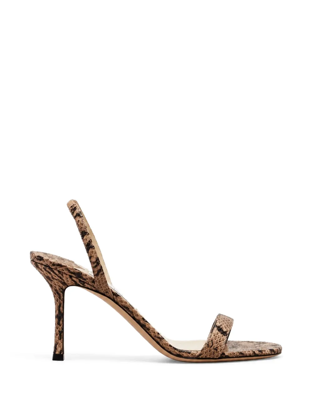 Jimmy Choo Jenn snake-effect heeled sandals