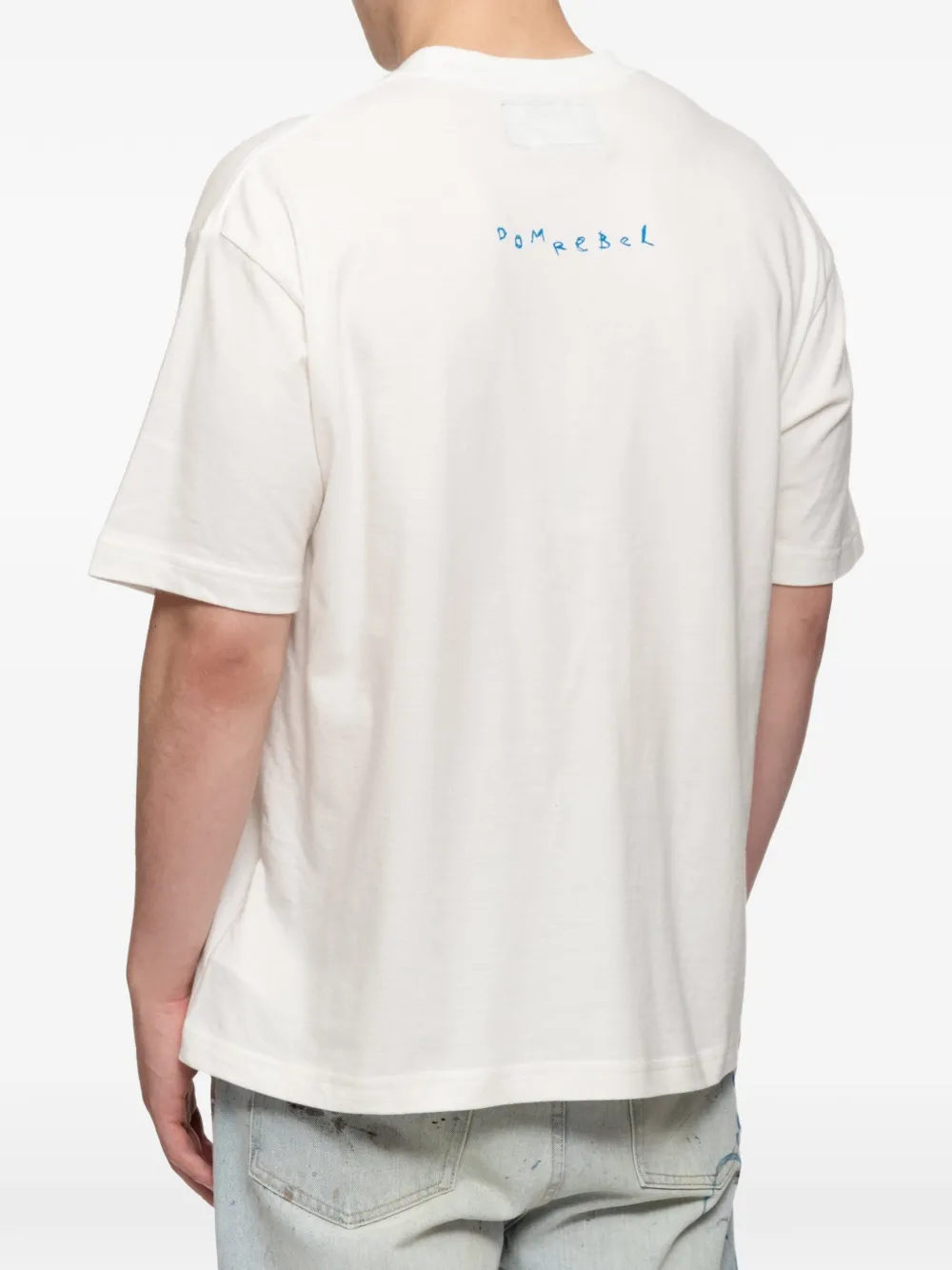 DOMREBEL Booboo T-shirt met grafische print Wit