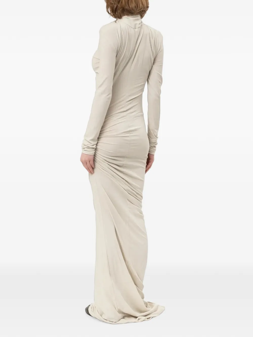 ENTIRE STUDIOS Gres gedrapeerde jurk Beige