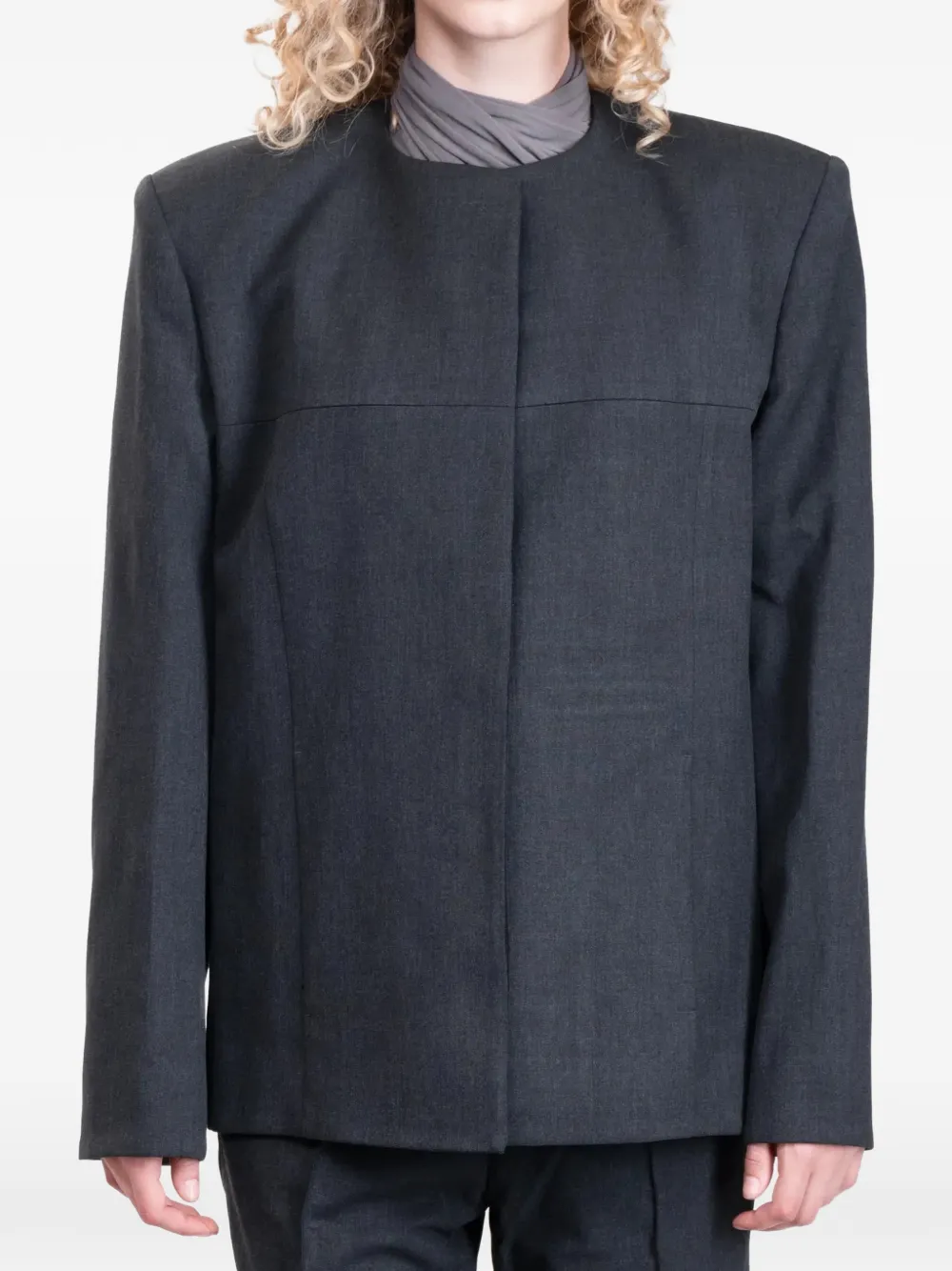 ENTIRE STUDIOS Oblong tailored blazer - Grigio