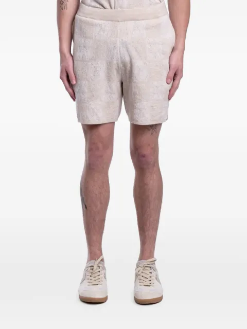 Represent crochet checkered shorts