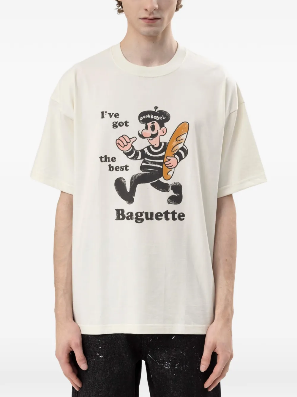 DOMREBEL Baguette graphic-print T-shirt