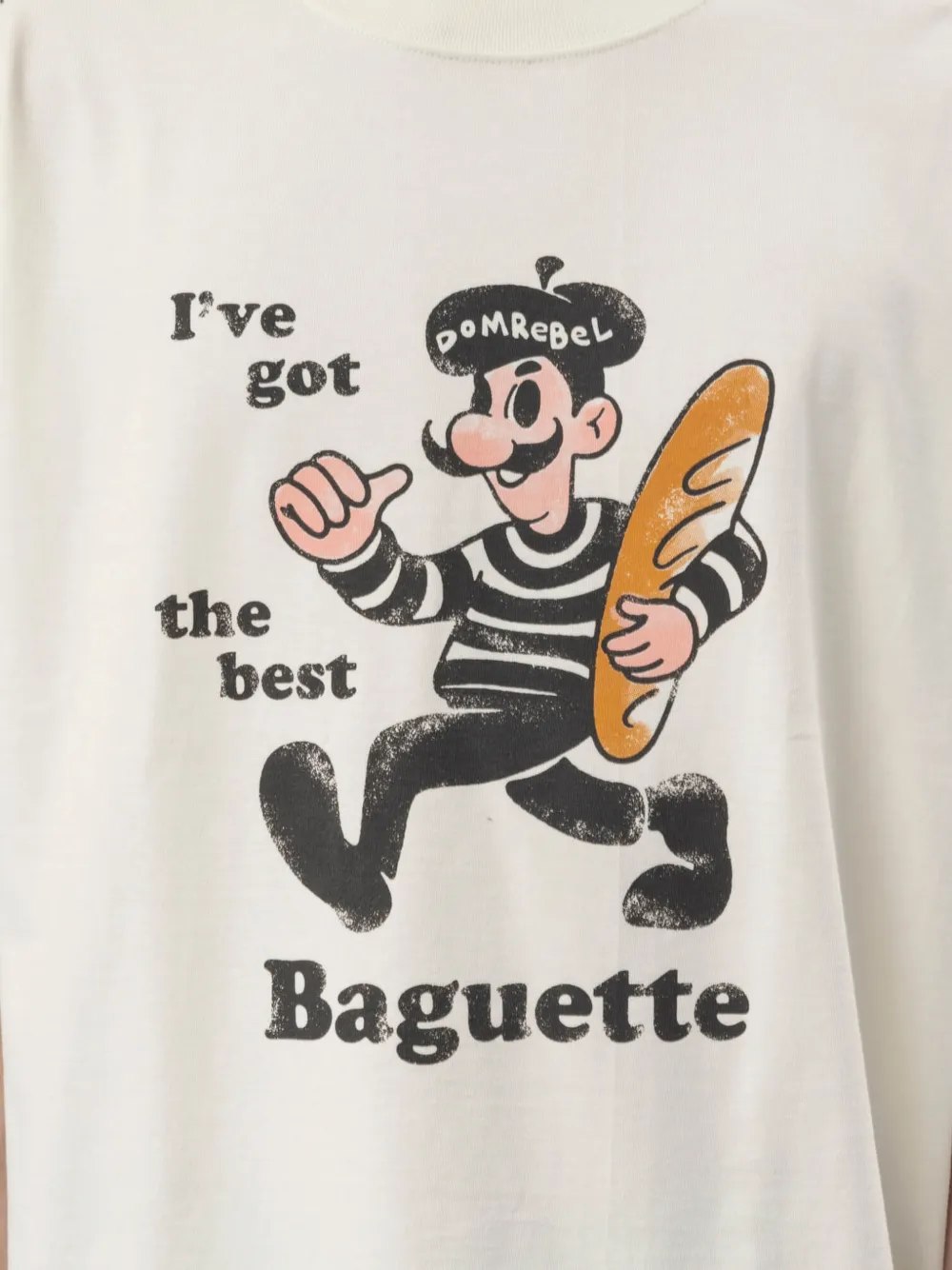 DOMREBEL T-shirt met grafische print Wit