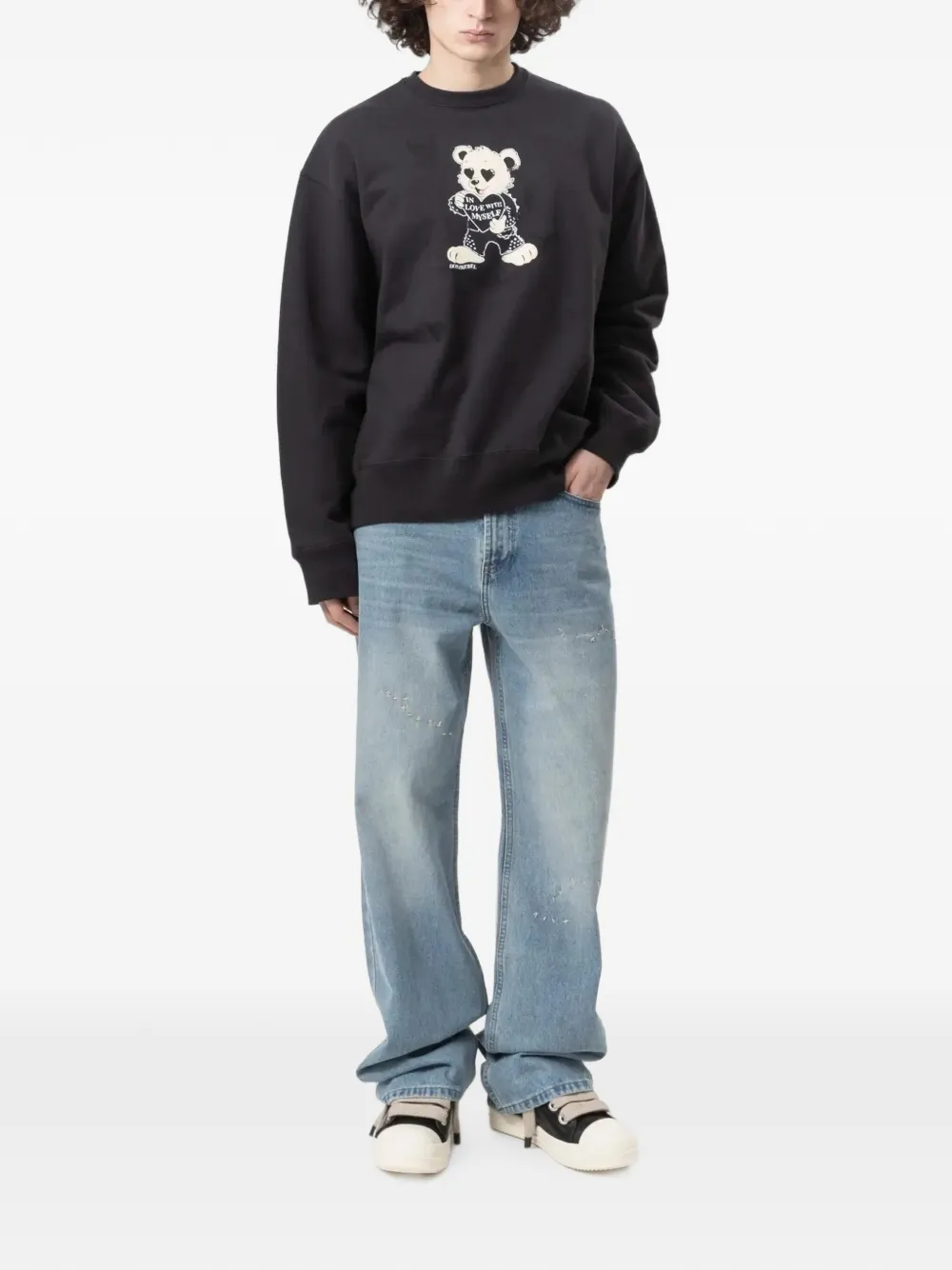 DOMREBEL Moi graphic-print sweatshirt Zwart
