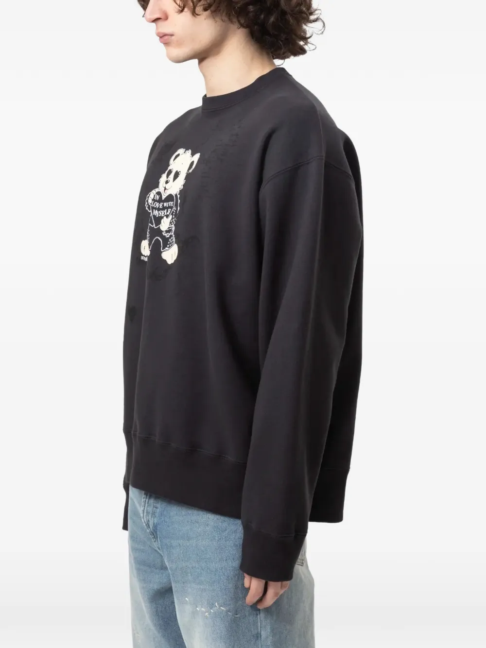DOMREBEL Moi graphic-print sweatshirt Zwart