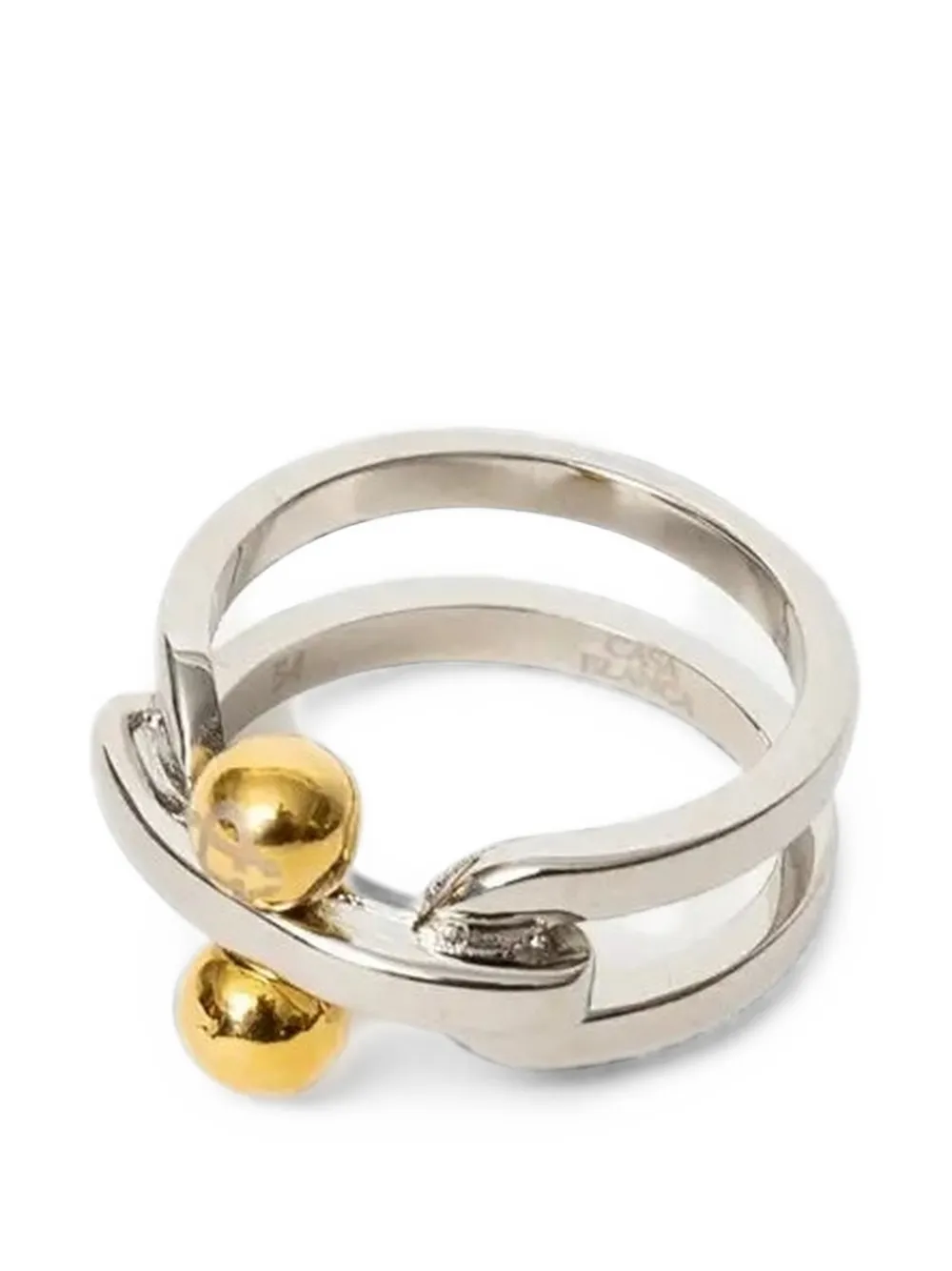 Casablanca C Link Sculptural Ring in Gold, view 3