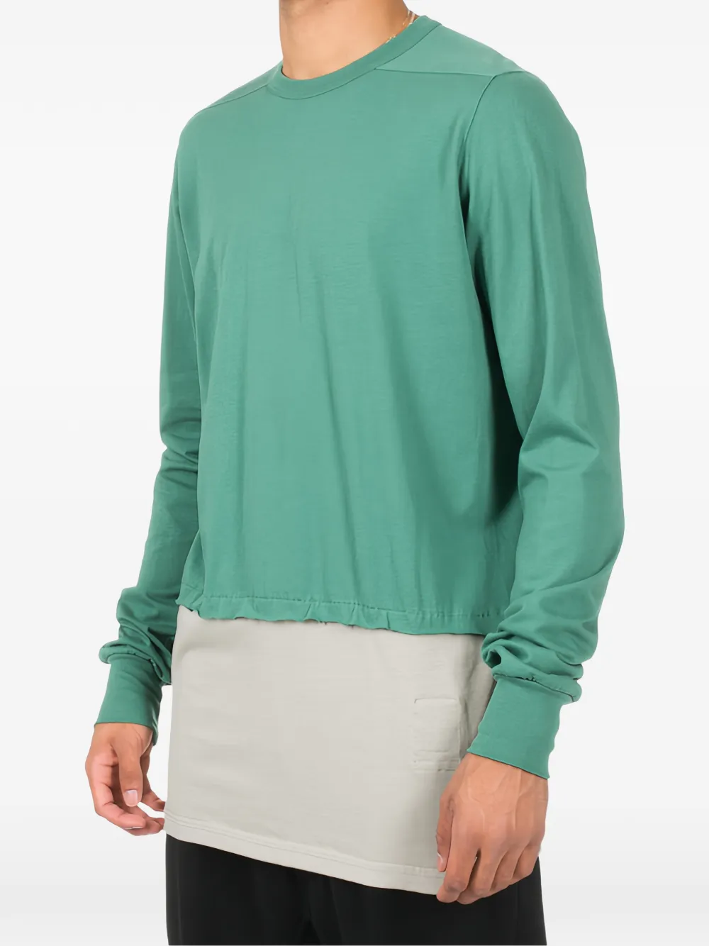 Rick Owens DRKSHDW layered T-shirt Groen