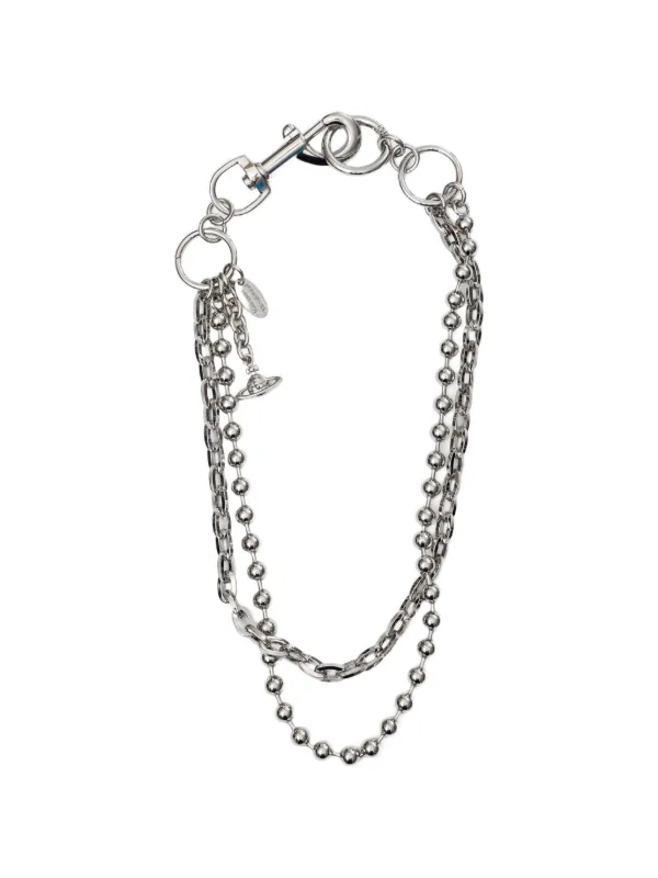 Vivienne Westwood Orb Layered Belt Chain in Silver