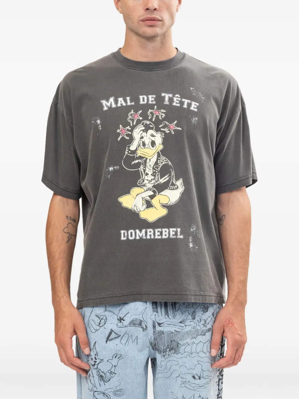DOMREBEL graphic-print cotton T-shirt