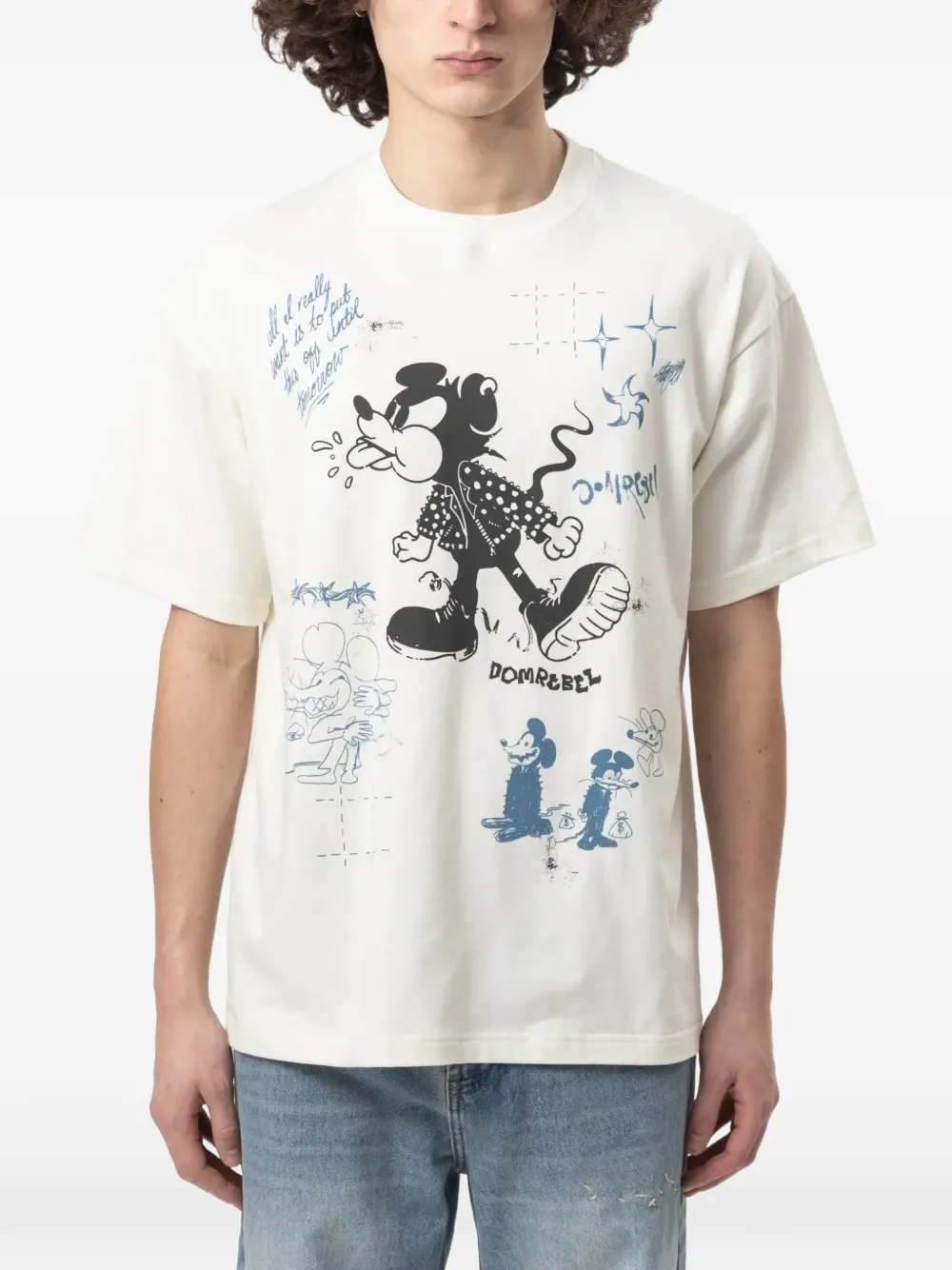 DOMREBEL Spit graphic-print T-shirt