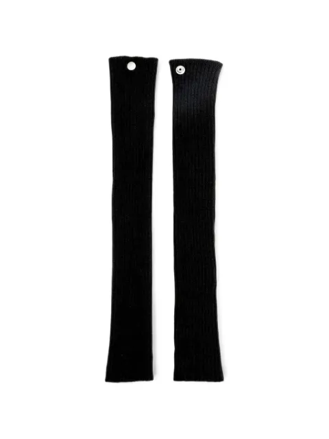 Rick Owens rib-knit arm warmers