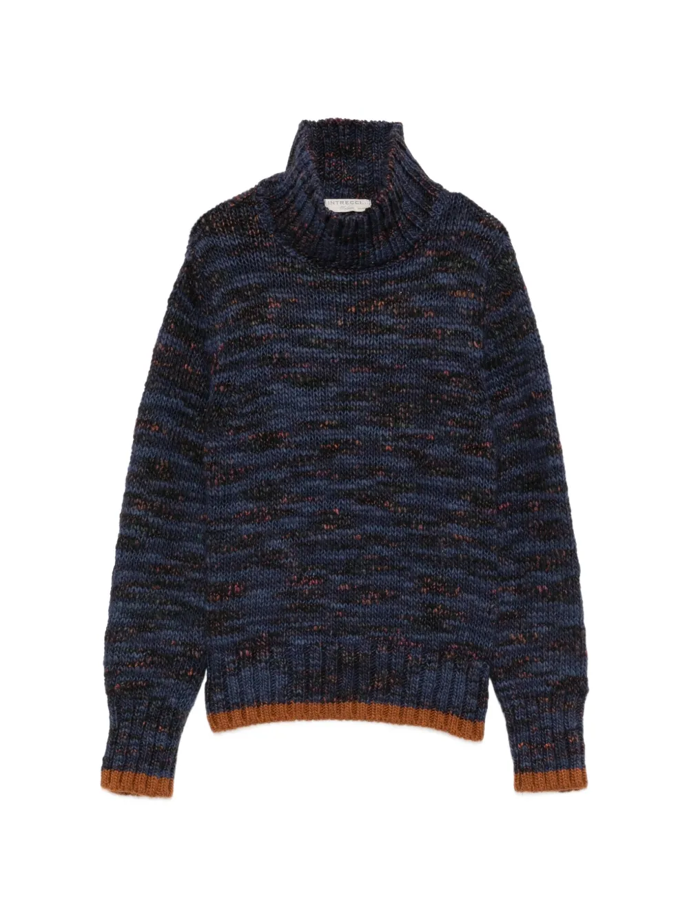 Intrecci space-dye roll-neck sweater