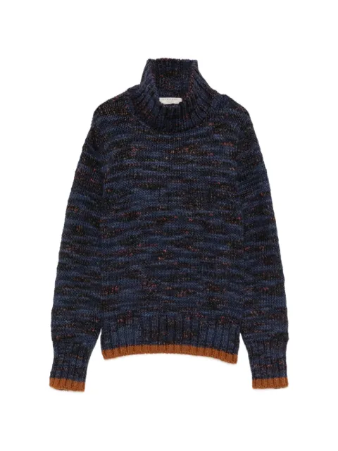 Intrecci space-dye roll-neck sweater