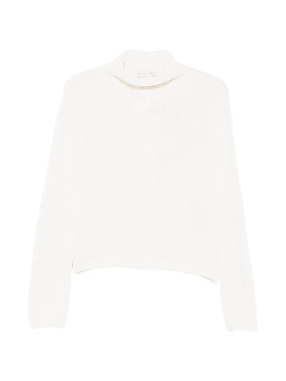 Intrecci cable-knit roll-neck sweater