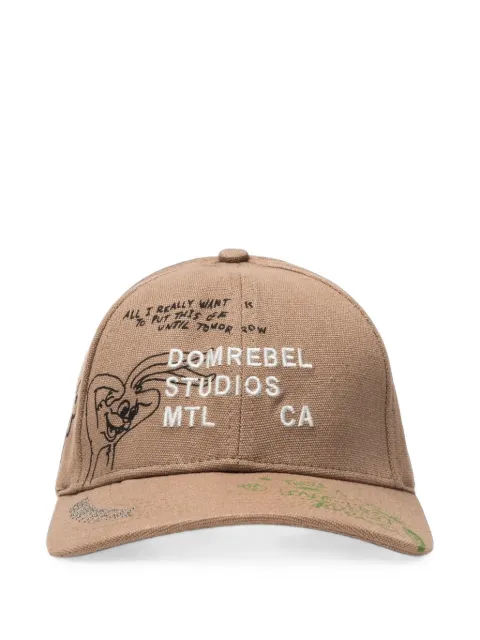 DOMREBEL Sketch Bunny embroidered cap