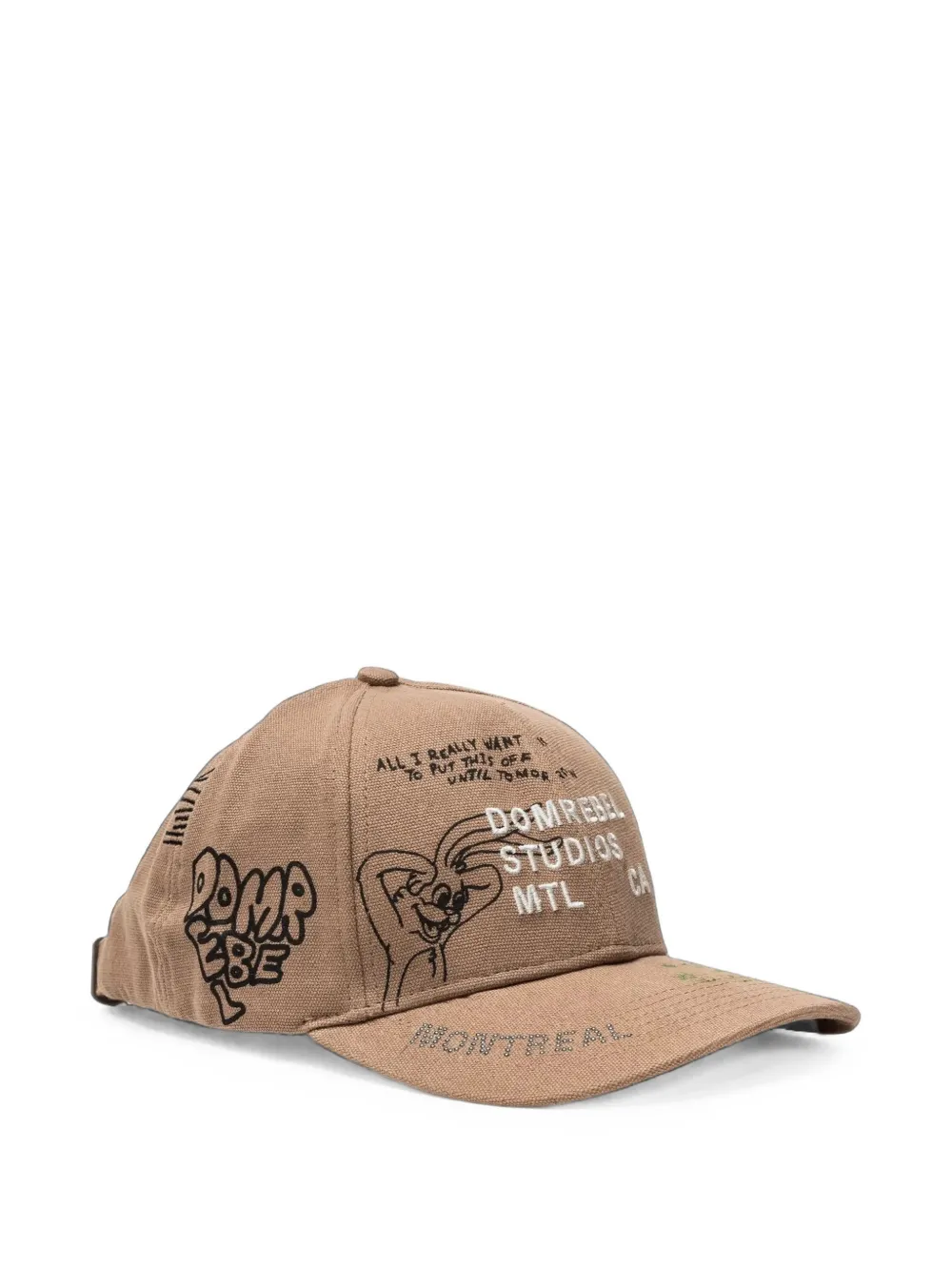 DOMREBEL Sketch Bunny pet met borduurwerk Beige