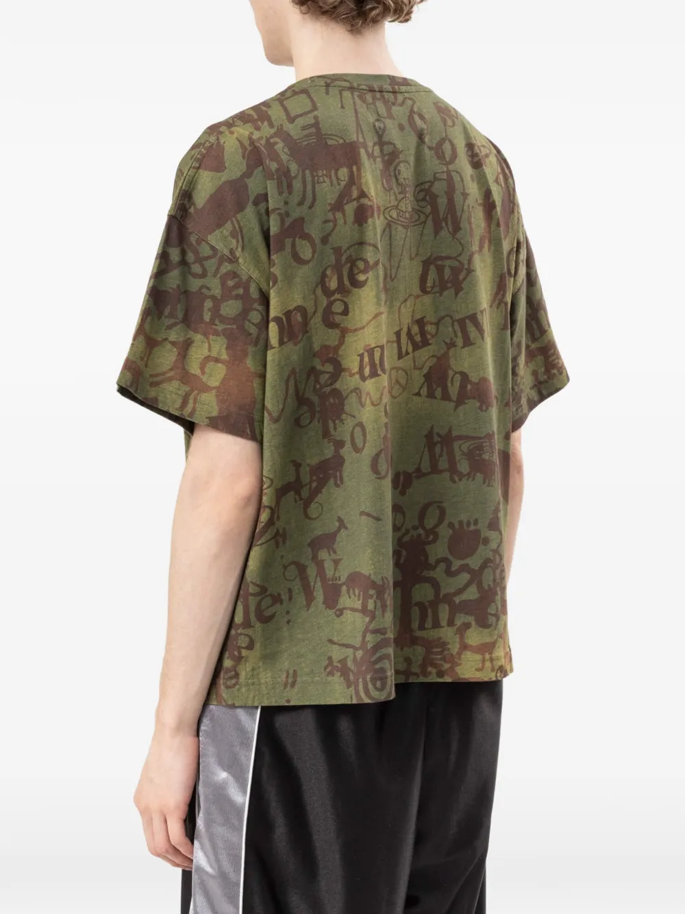 Vivienne Westwood oversized graphic-print T-shirt Groen