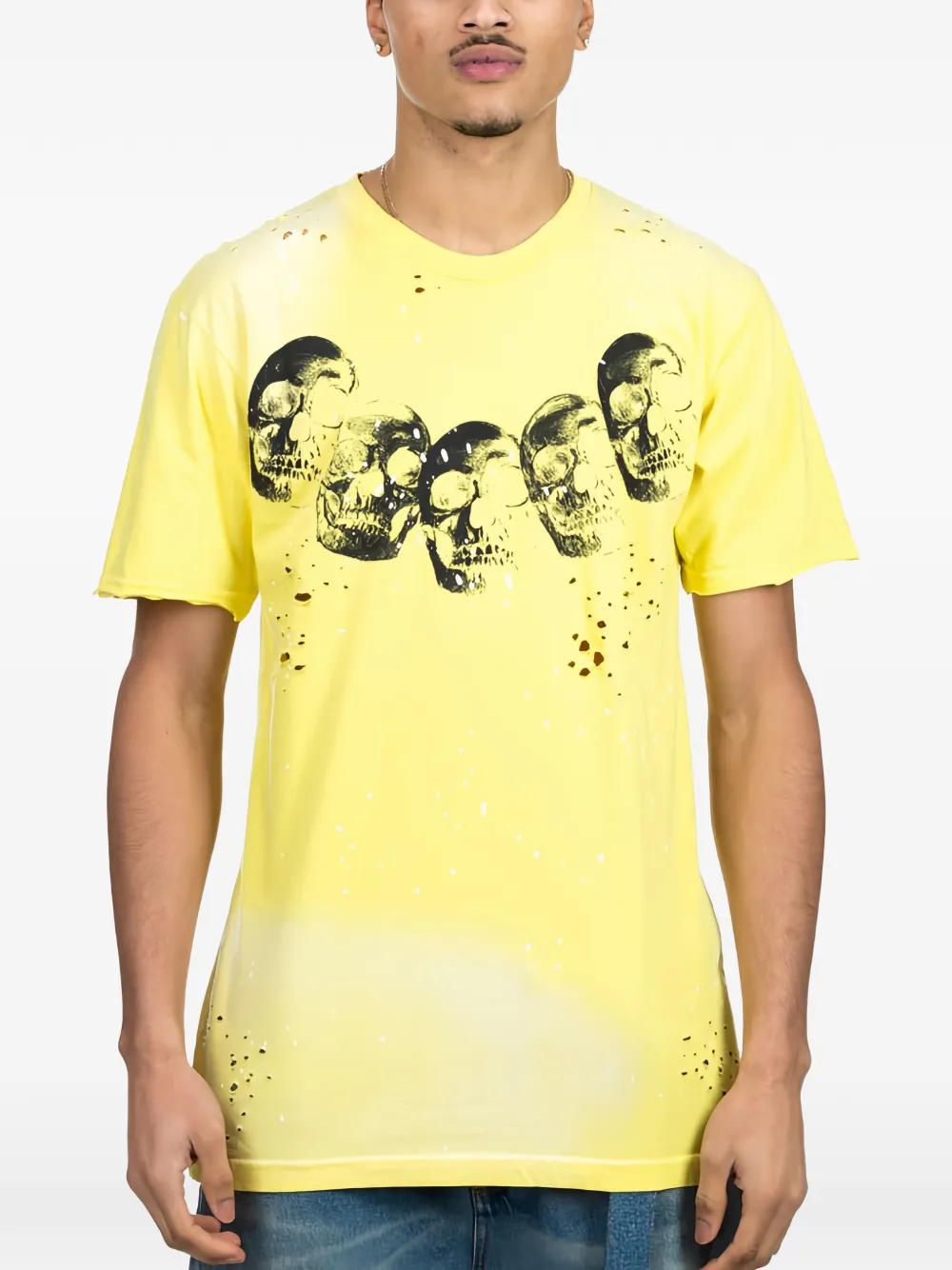 DOMREBEL Amigos paint-splatter T-shirt