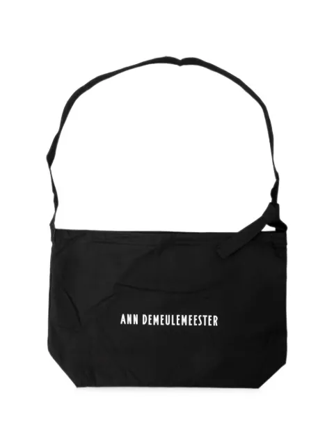 Ann Demeulemeester logo-print shoulder bag