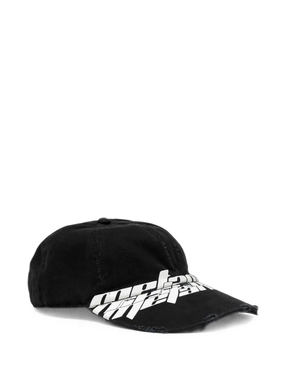 RRR123 Metanoia graphic-print distressed-brim hat