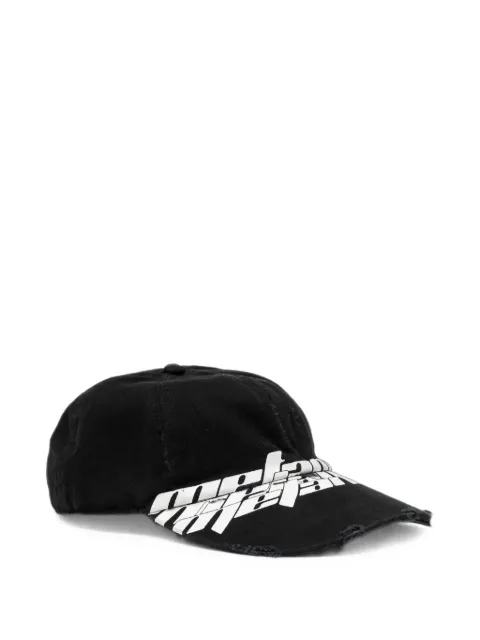 RRR123 Metanoia graphic-print distressed-brim hat