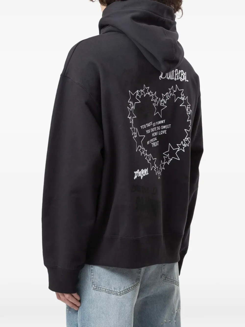 DOMREBEL Treats graphic-print hoodie Zwart