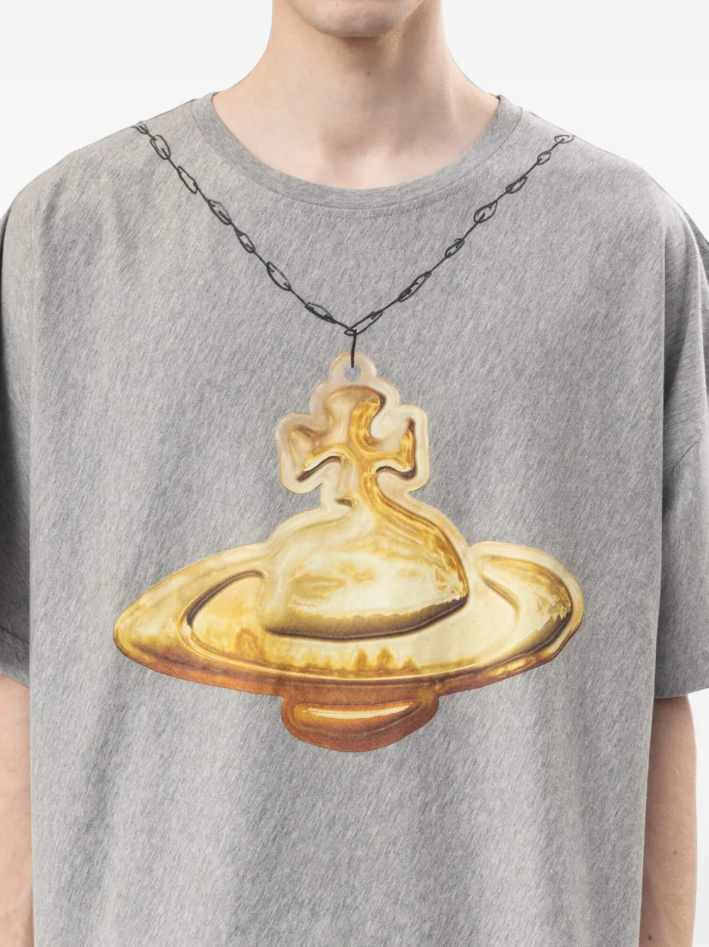 Vivienne Westwood Gold Orb T-shirt Grijs
