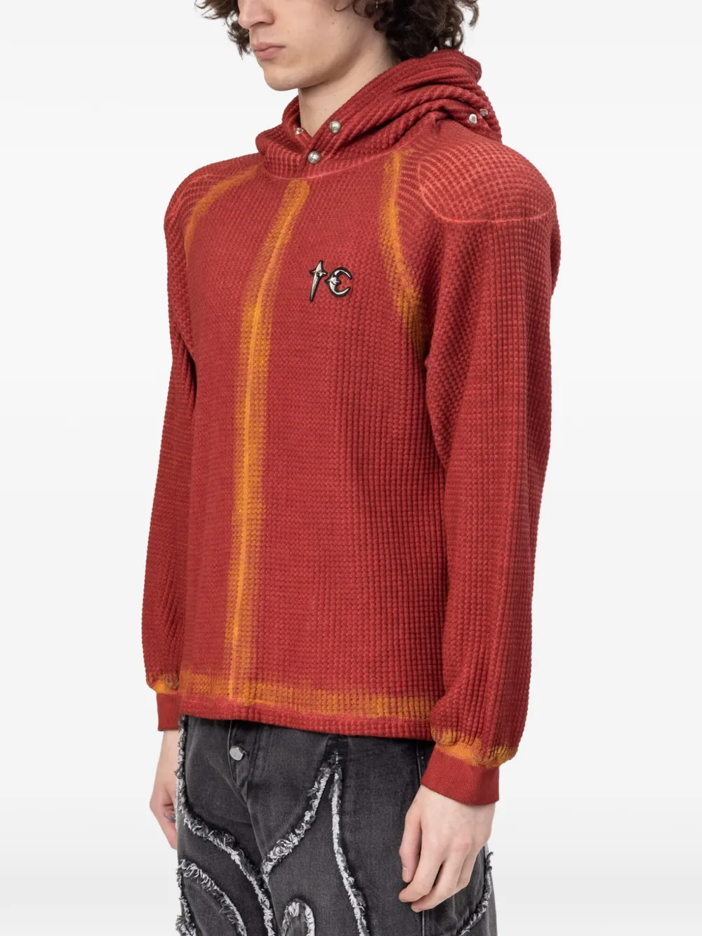 THUG CLUB Bulk Shoulder hoodie Rood