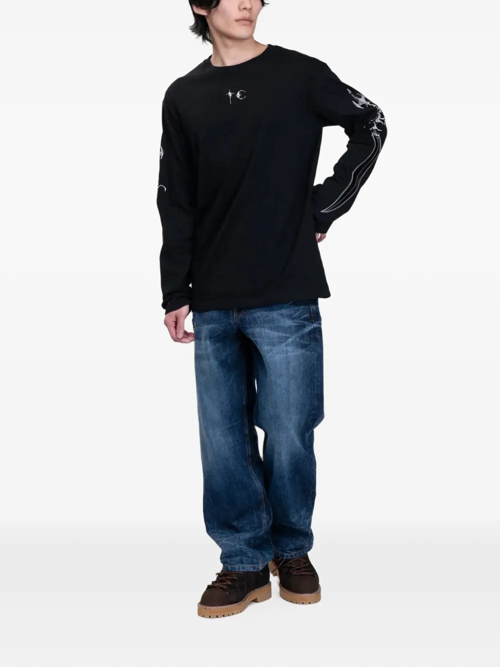 THUG CLUB Naval Warfare jeans Blauw