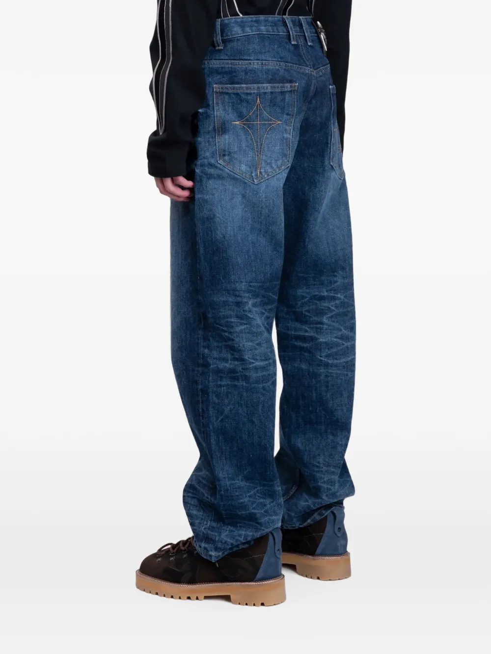 THUG CLUB Naval Warfare jeans Blauw