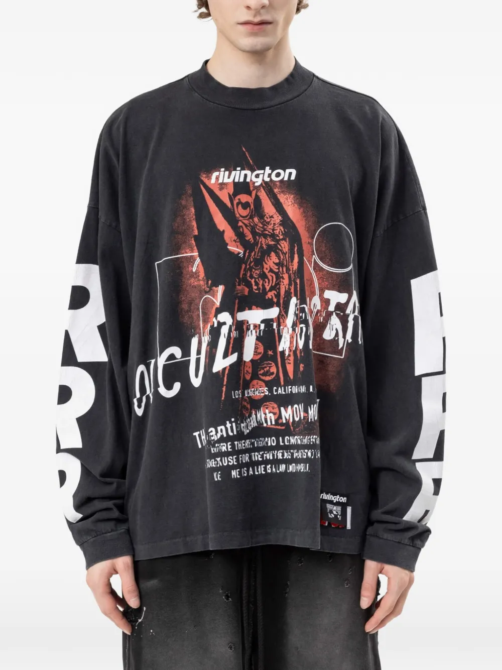 RRR123 Occultista graphic-print sweatshirt - Nero
