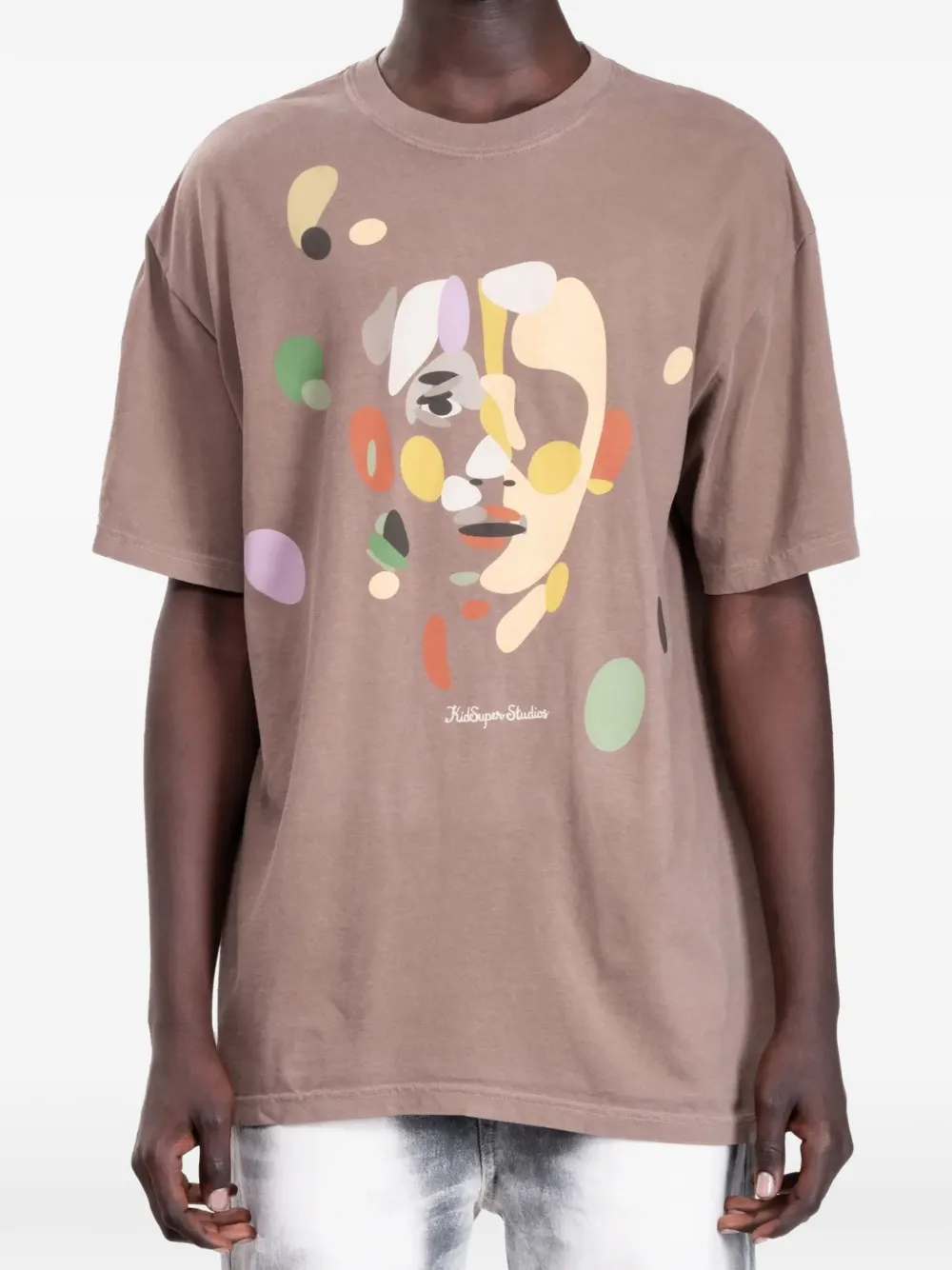KidSuper Face Mask print T-shirt