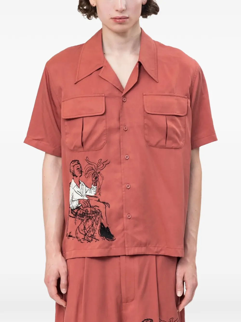 KidSuper Tecnacolor Dreams embroidered shirt