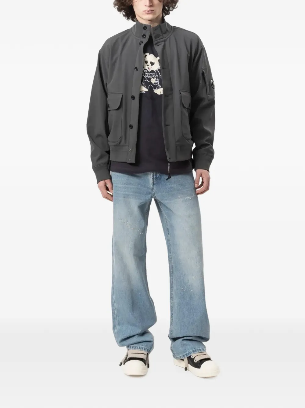 DOMREBEL Jerk bootcut jeans Blauw
