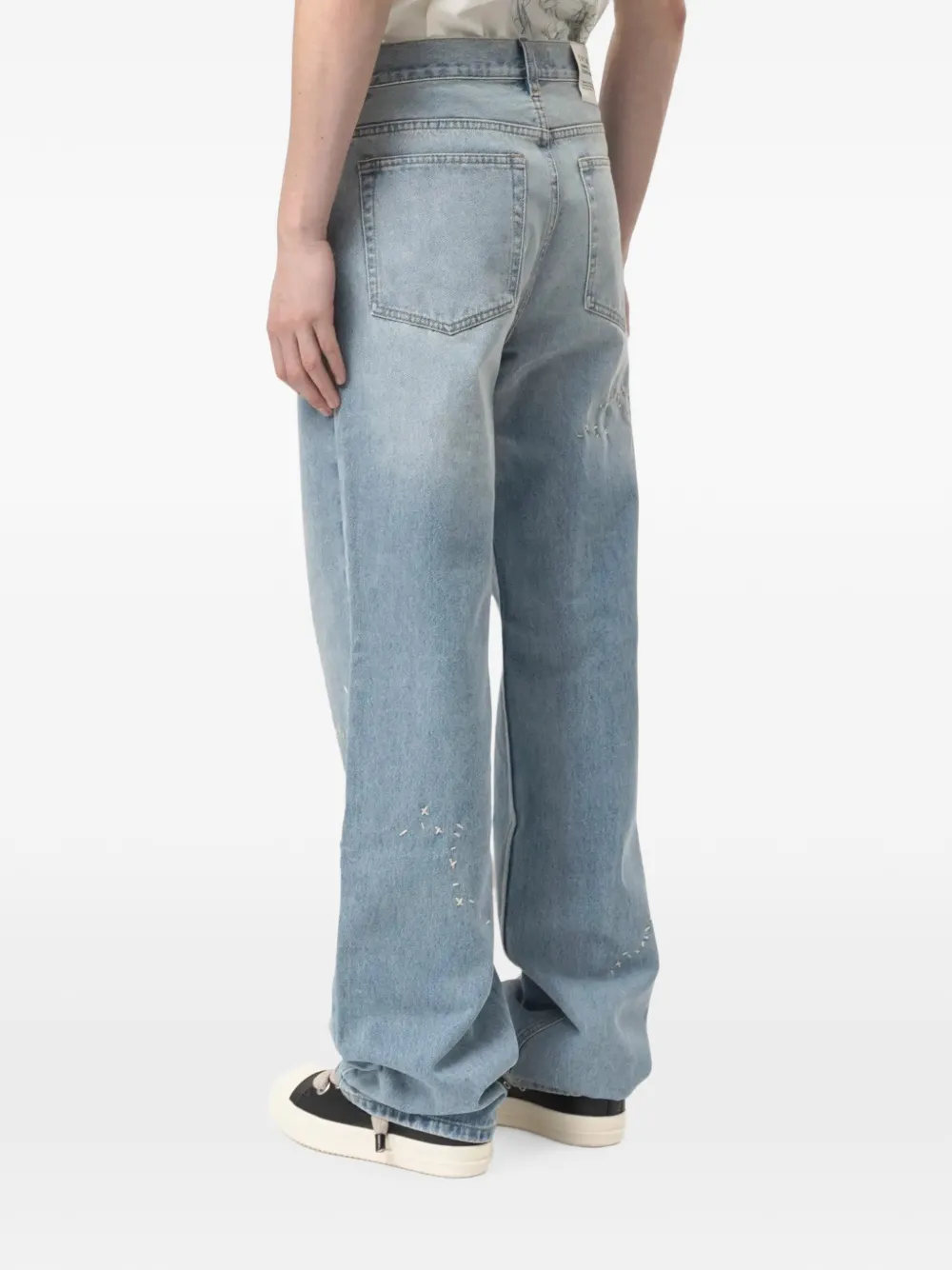 DOMREBEL Jerk bootcut jeans Blauw