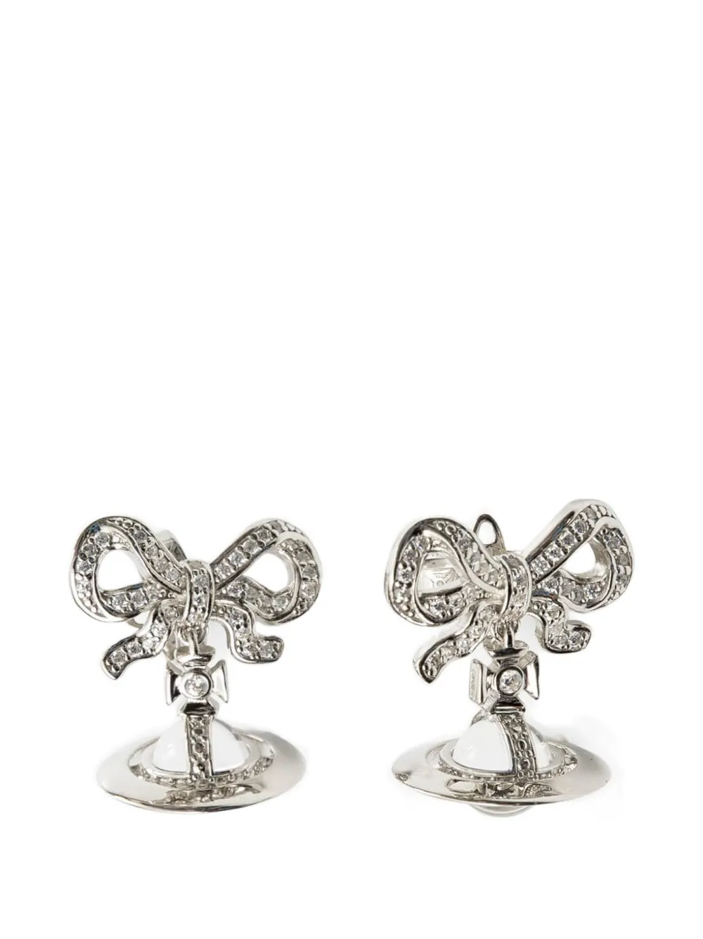 Vivienne Westwood Octavie Orb drop earrings - Silver