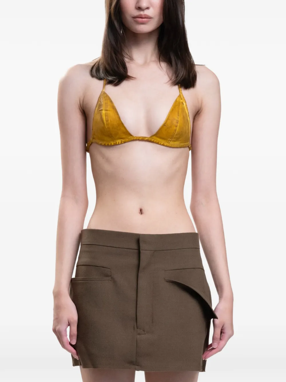 Rick Owens DRKSHDW triangle top - Giallo