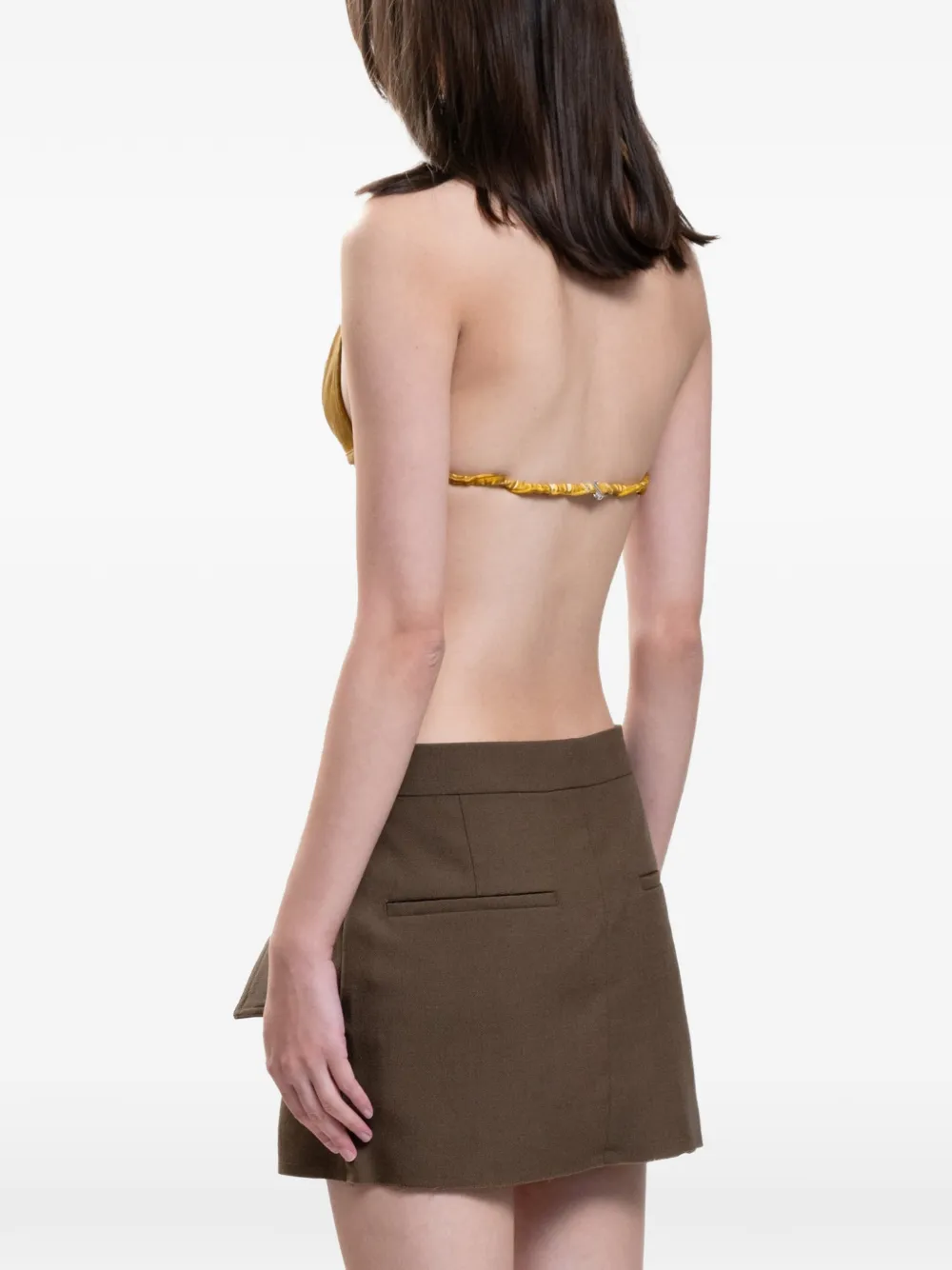 Rick Owens DRKSHDW triangle top Geel