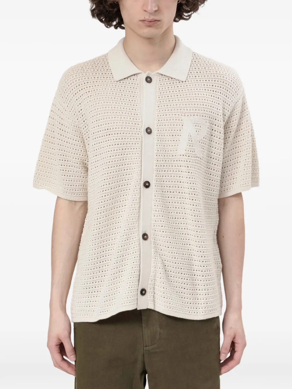Represent Pico open-knit shirt