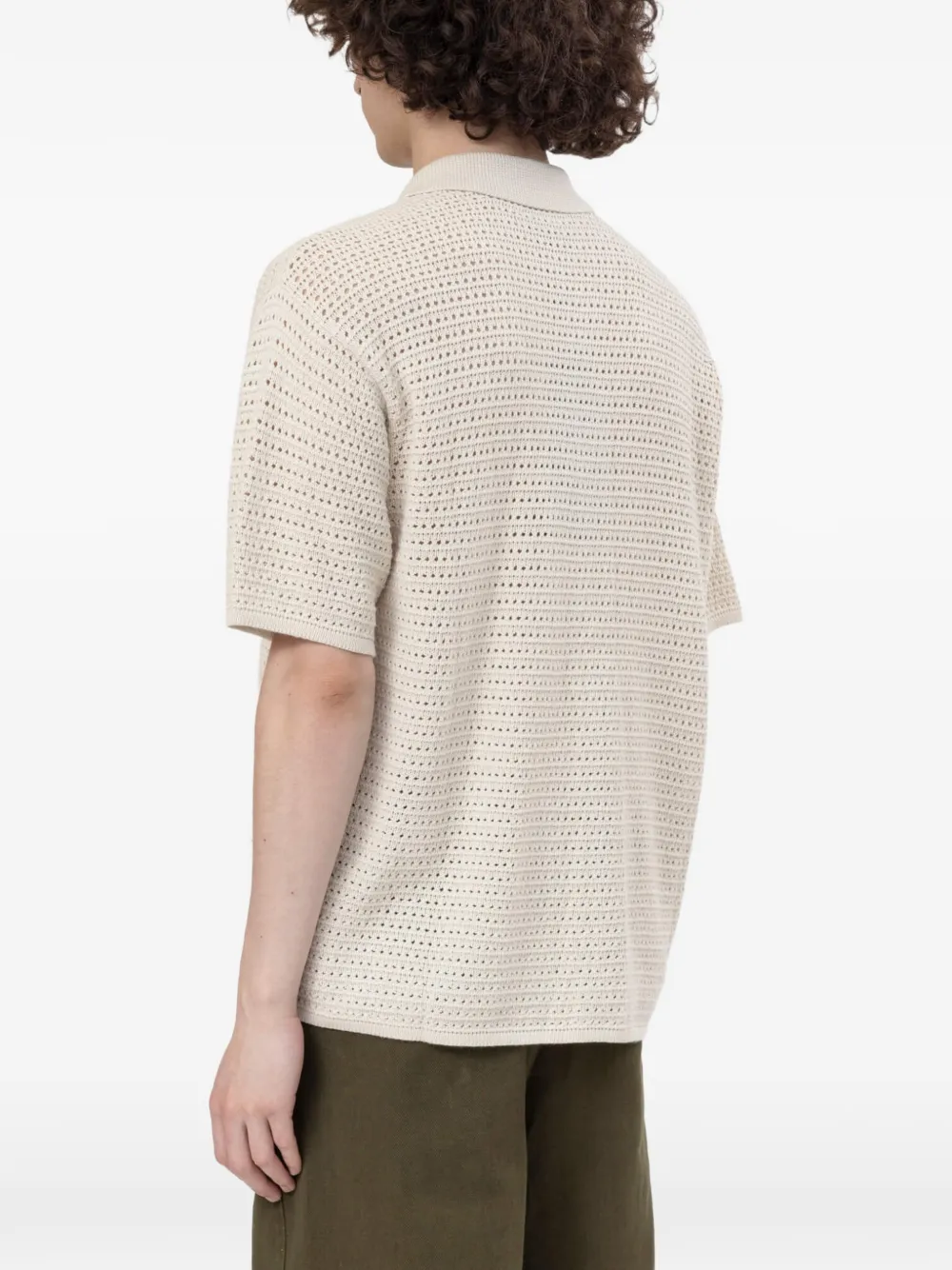 Represent Pico opengebreid overhemd Beige