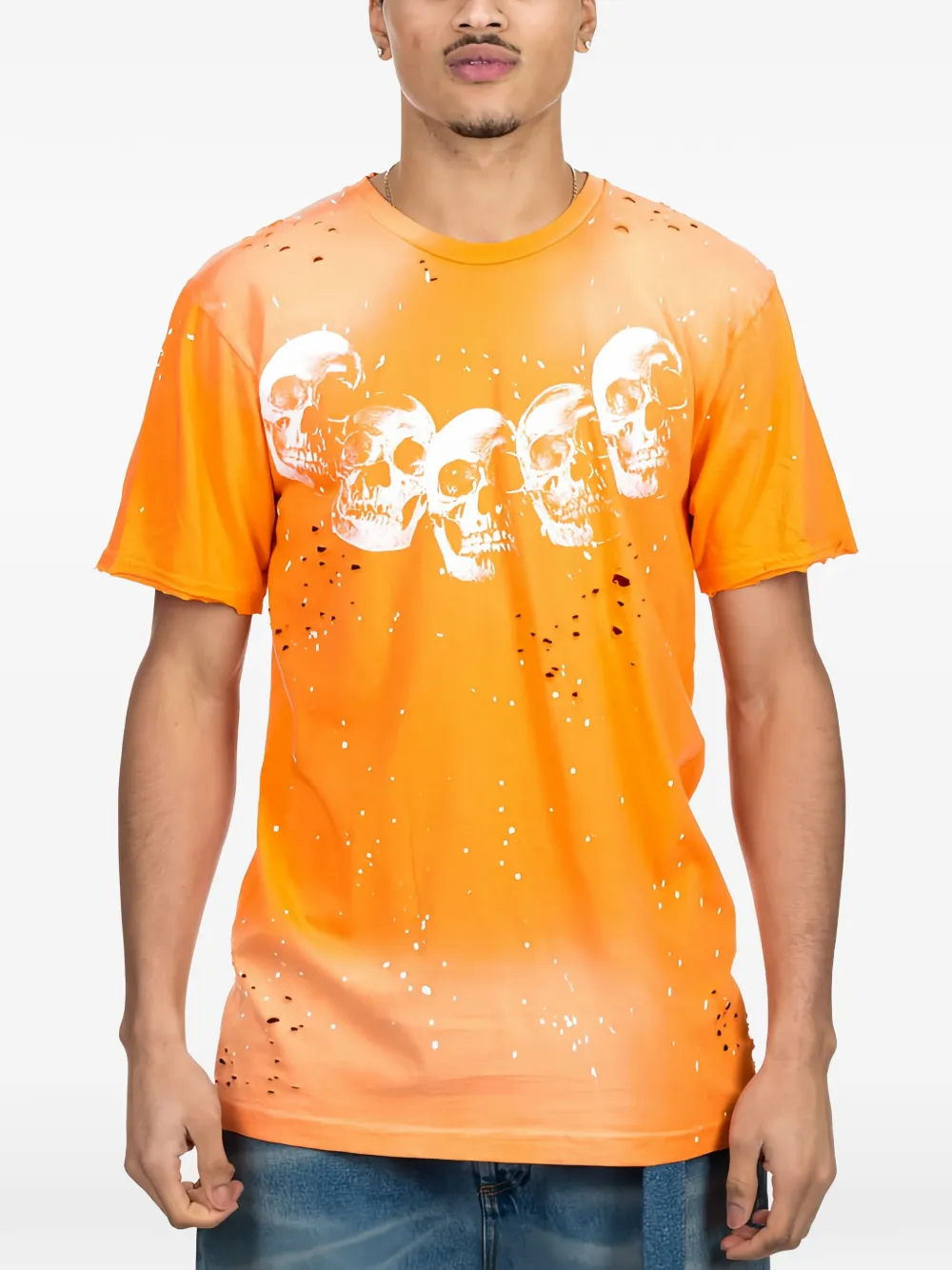 DOMREBEL Amigos paint-splatter T-shirt