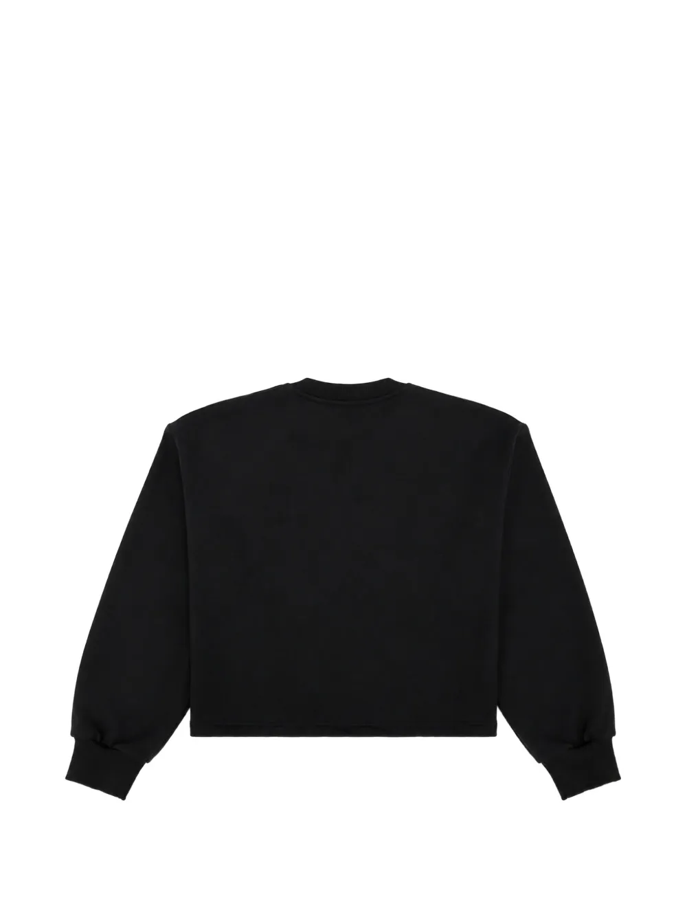 Barrow kids crystal-embellished cropped sweatshirt Zwart