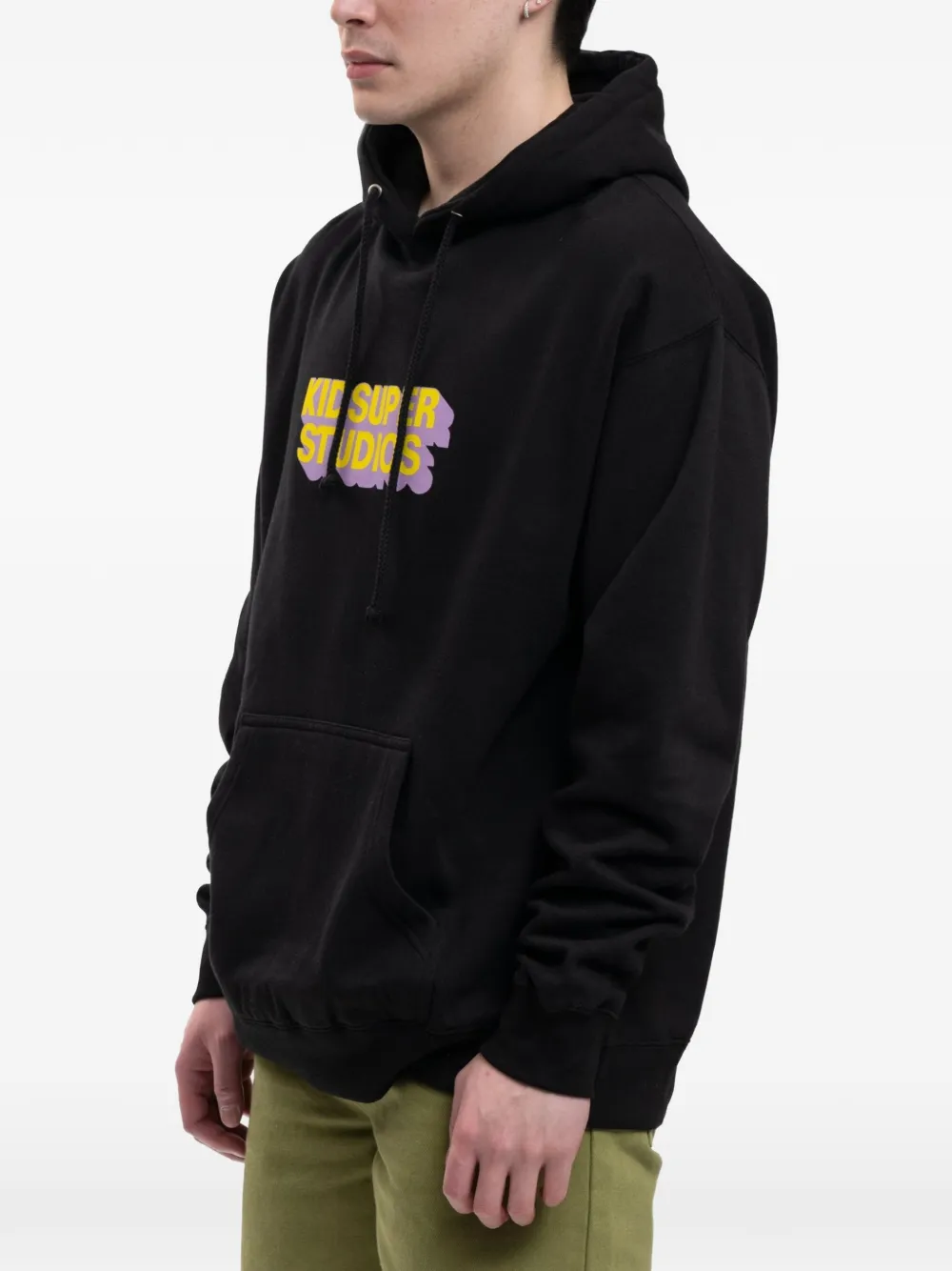 KidSuper Studios logo-detail hoodie Zwart