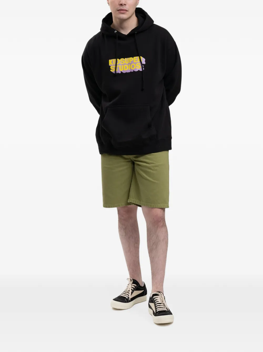 KidSuper Studios logo-detail hoodie Zwart