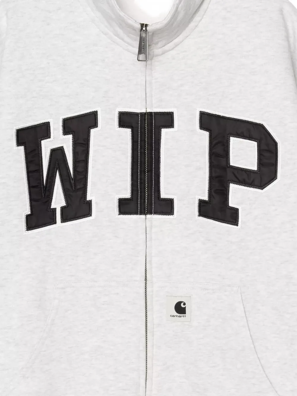 Carhartt WIP Trui met logo-applicatie en rits Grijs