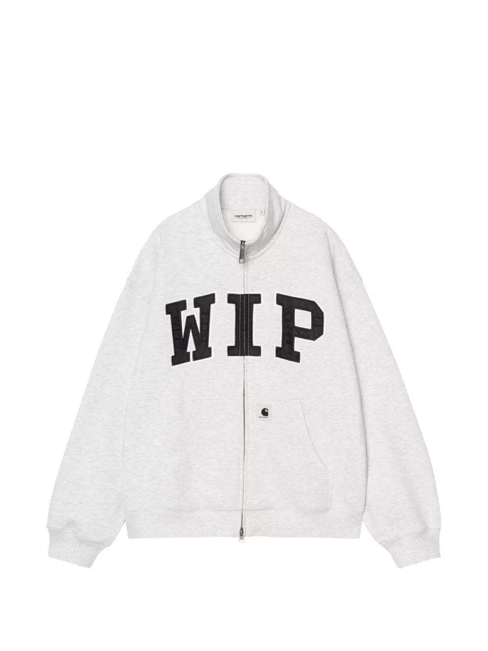 Carhartt WIP logo-appliqué zip-up sweater - Grigio