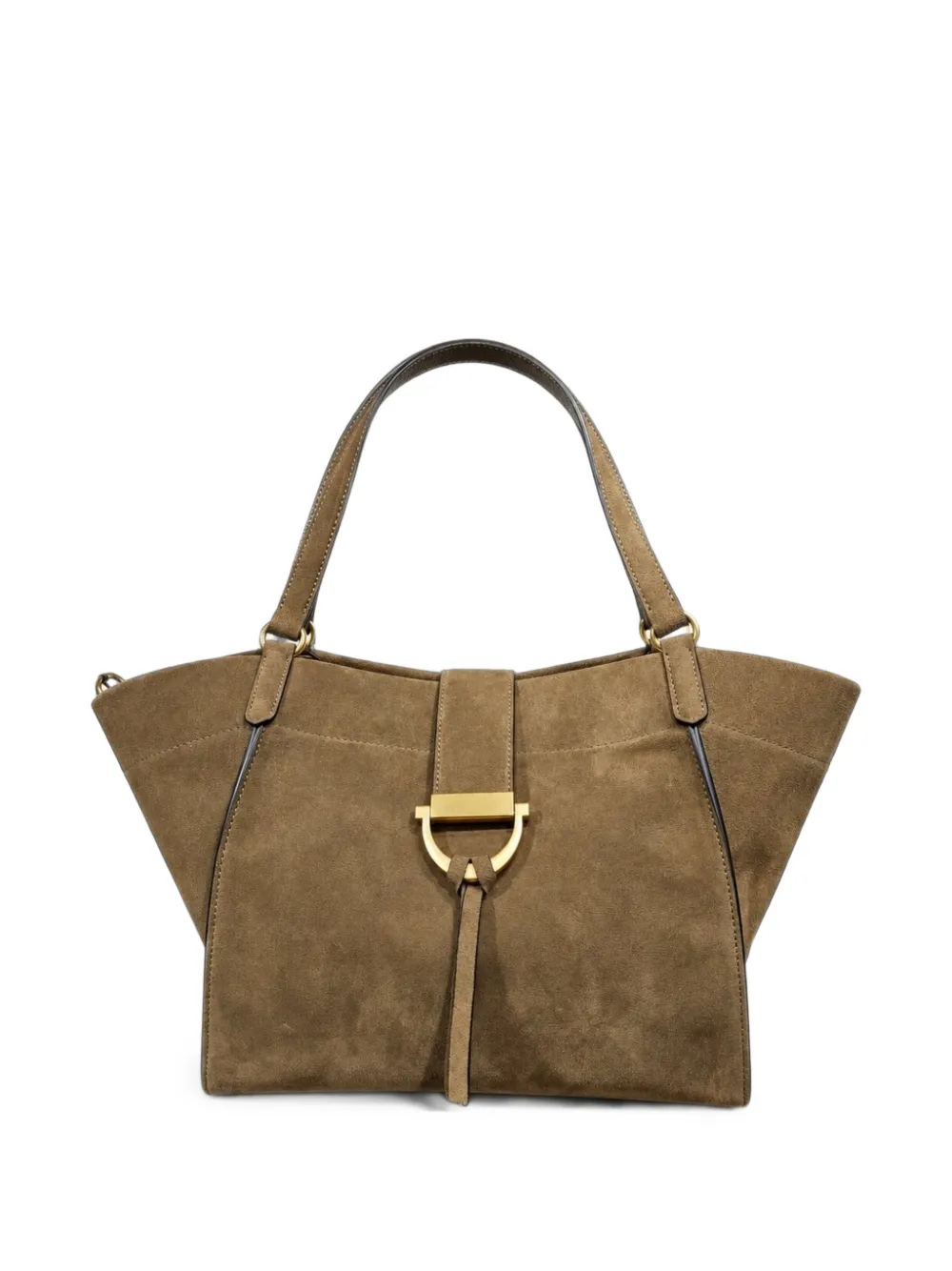 Poche Paris Torba suede gold-tone hardware tote bag
