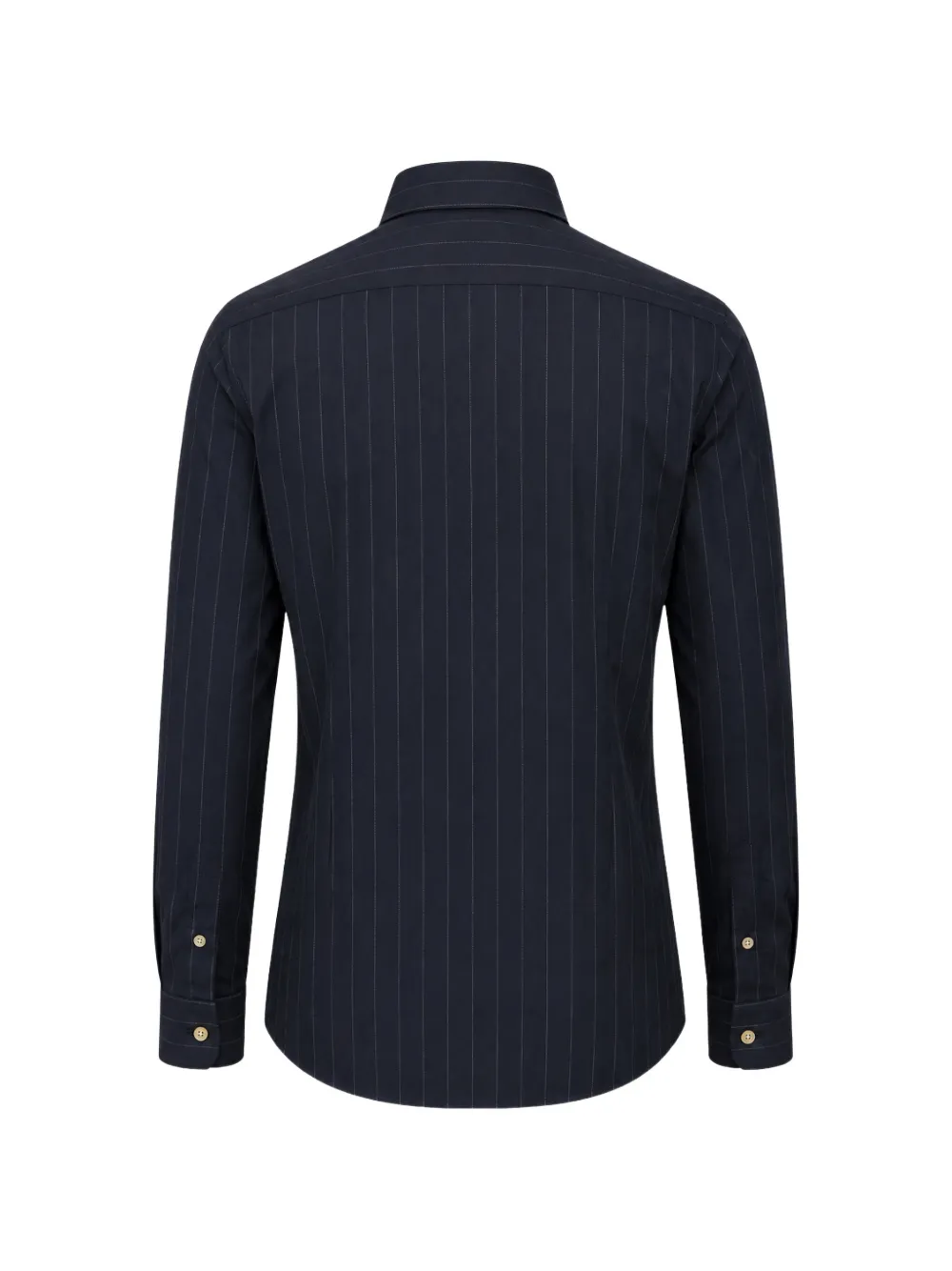 FRANZESE COLLECTION pinstripe-pattern long-sleeve shirt Blauw